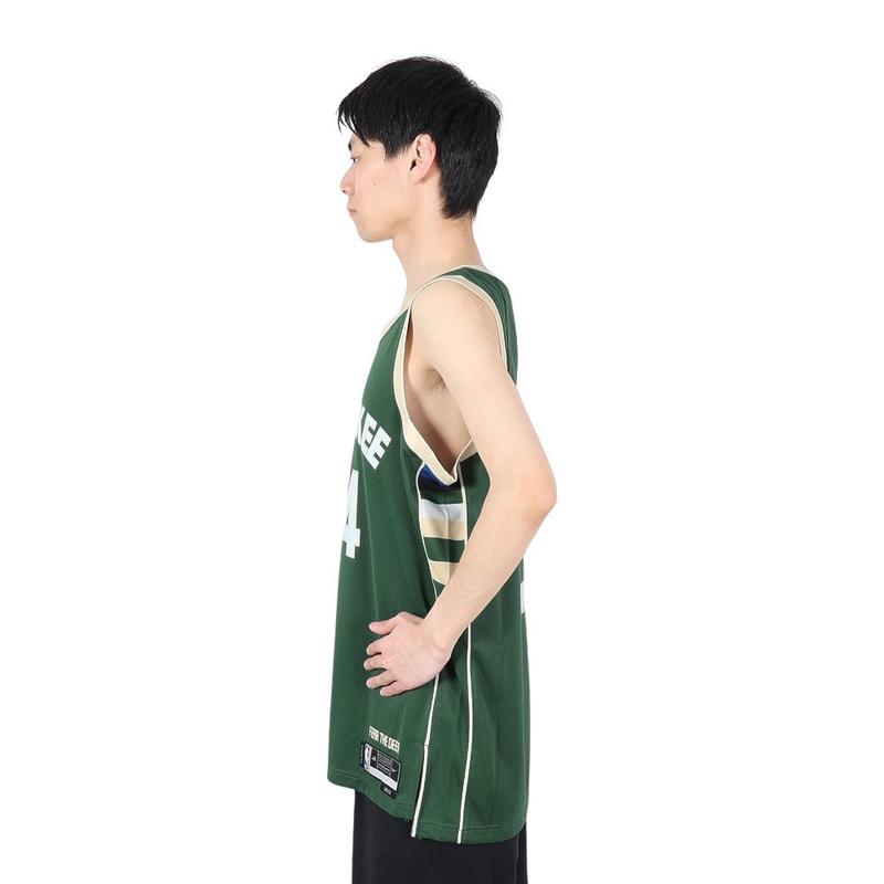 Nike男士NBA密尔沃基雄鹿队速干透气篮球训练运动背心高清大图