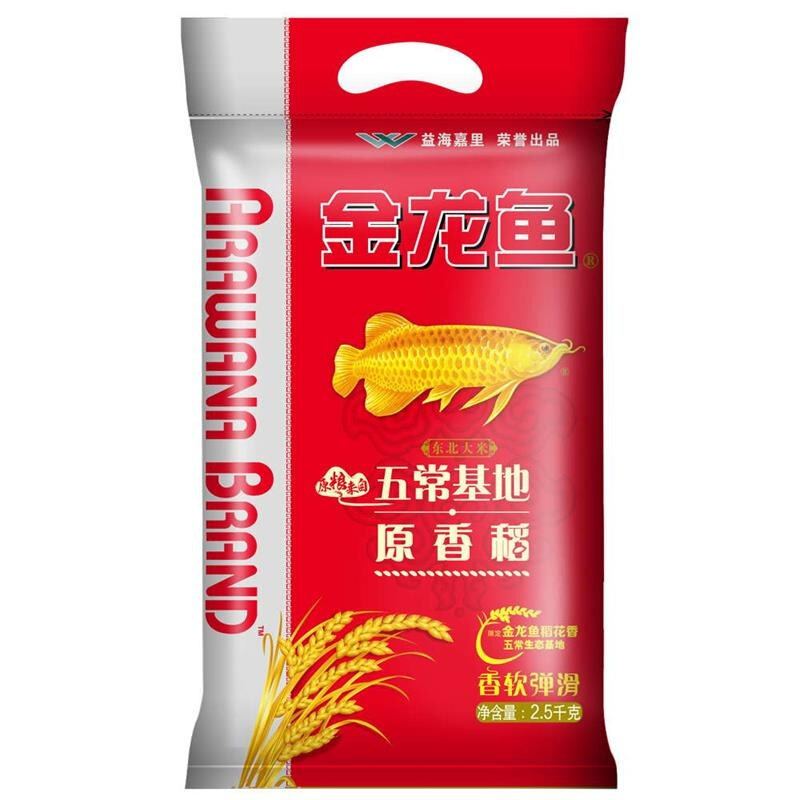 金龙鱼 东北大米五常基地原香稻大米-2.5kg