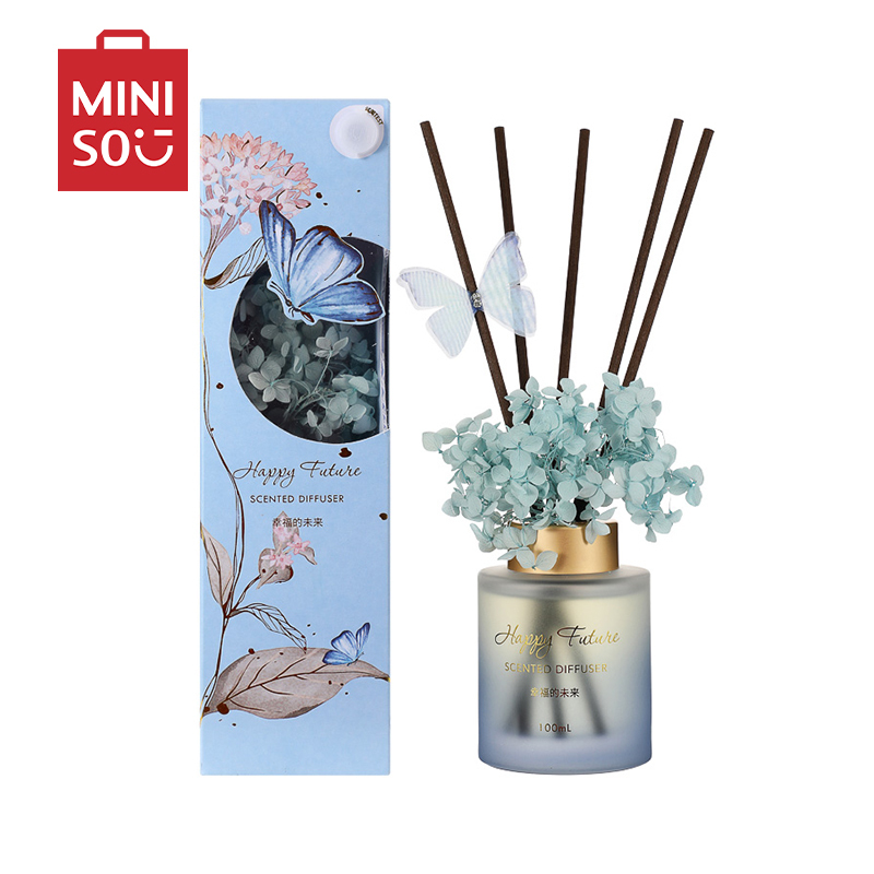 名创优品(miniso) 蝶恋花系列无火香薰室内卫生间花果香清新自然芬芳[幸福的未来(甜美)]