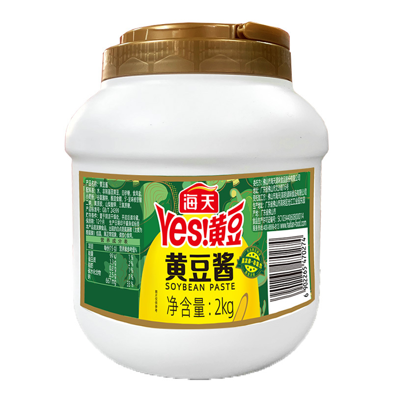 海天 黄豆酱2kg/桶