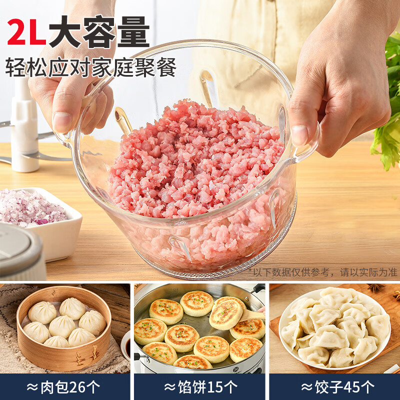 利仁 绞肉机JRJ-W2509 家用料理机辅食机 多功能一体机高清大图