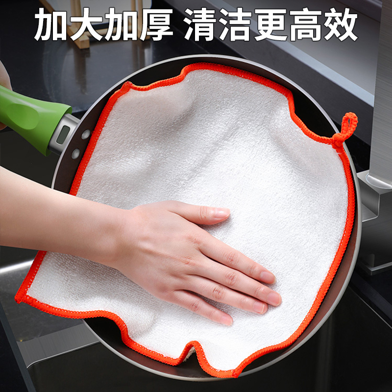 [中号简装]多送2条-共5条 椰壳抹布保洁厨房生活用品家用厨具大全小物件抹布洗碗布巾百洁布