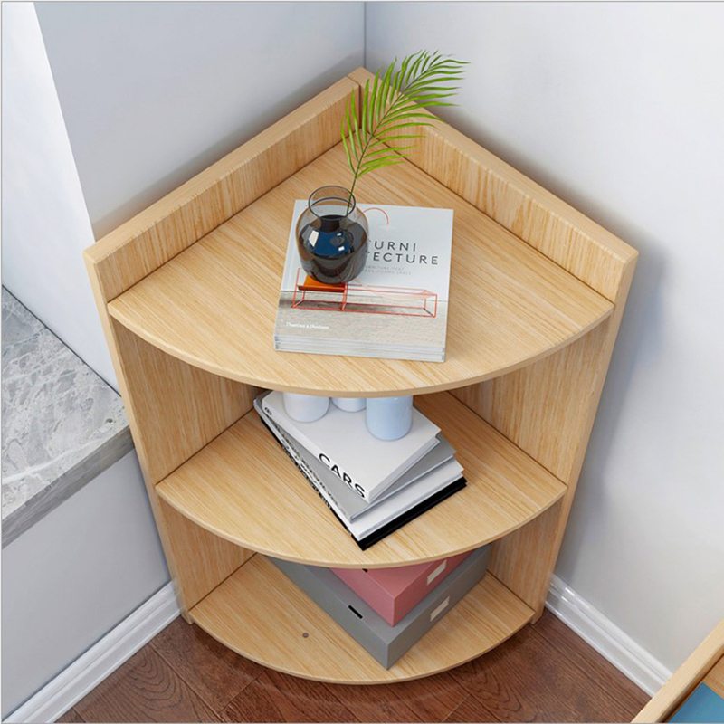 松园洛曼森美式角柜实木墙角柜转角柜边转角酒柜三角柜置物架层架书架