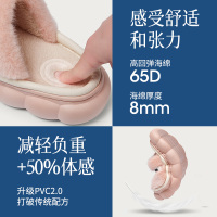 遠港踩屎感棉拖鞋女秋冬季居家用室内保暖毛毛绒厚底冬天男士防滑