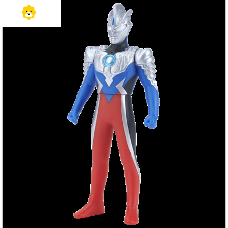 真智力欧布软胶人偶原生重光疾风炎爆三合一捷德尊皇形态模型欧布头镖