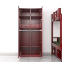 臻远 ZY-JFJJ-10 内务柜物品柜营房家具木质衣柜双人更衣柜