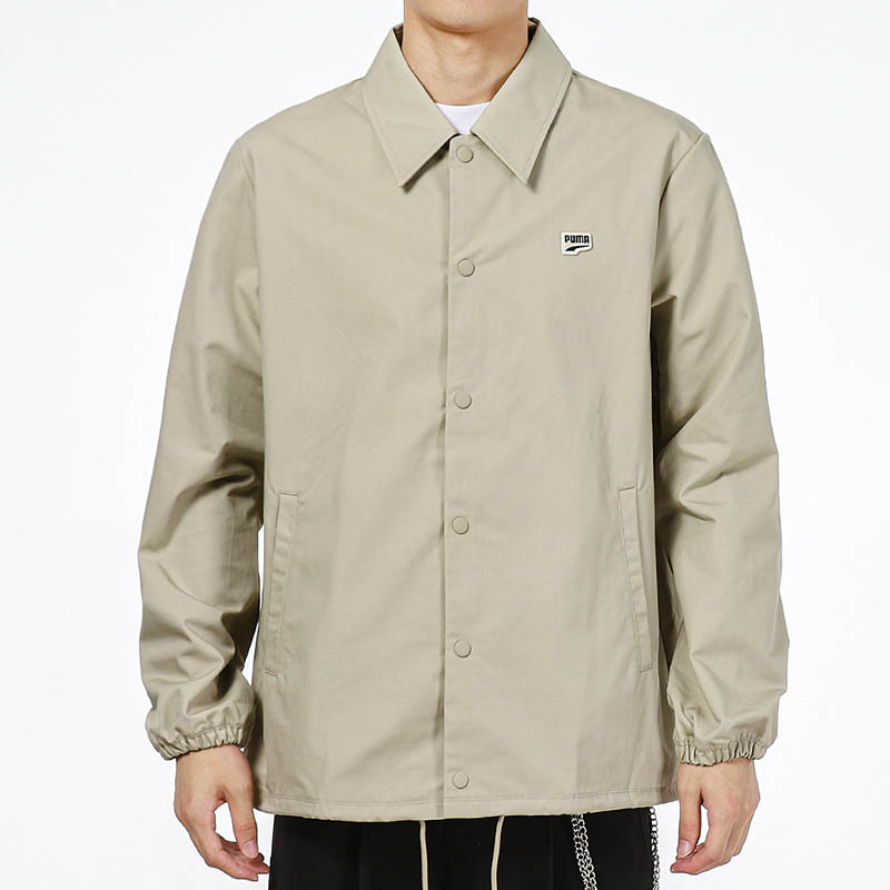PUMA彪马夹克男2021秋季新款运动服单排扣翻领休闲上衣外套532172