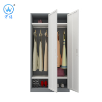 <万保>钢制更衣柜 办公家具 拆装两门更衣柜 员工宿舍 带锁储物柜
