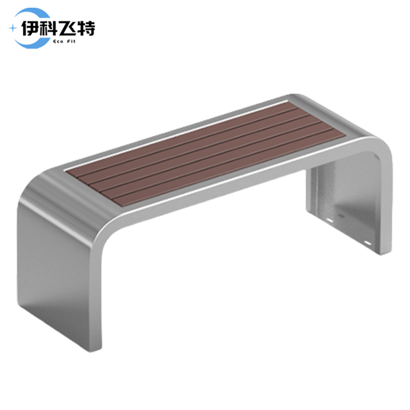 伊科飞特长条椅 公园椅不锈钢1200*400*450mm张