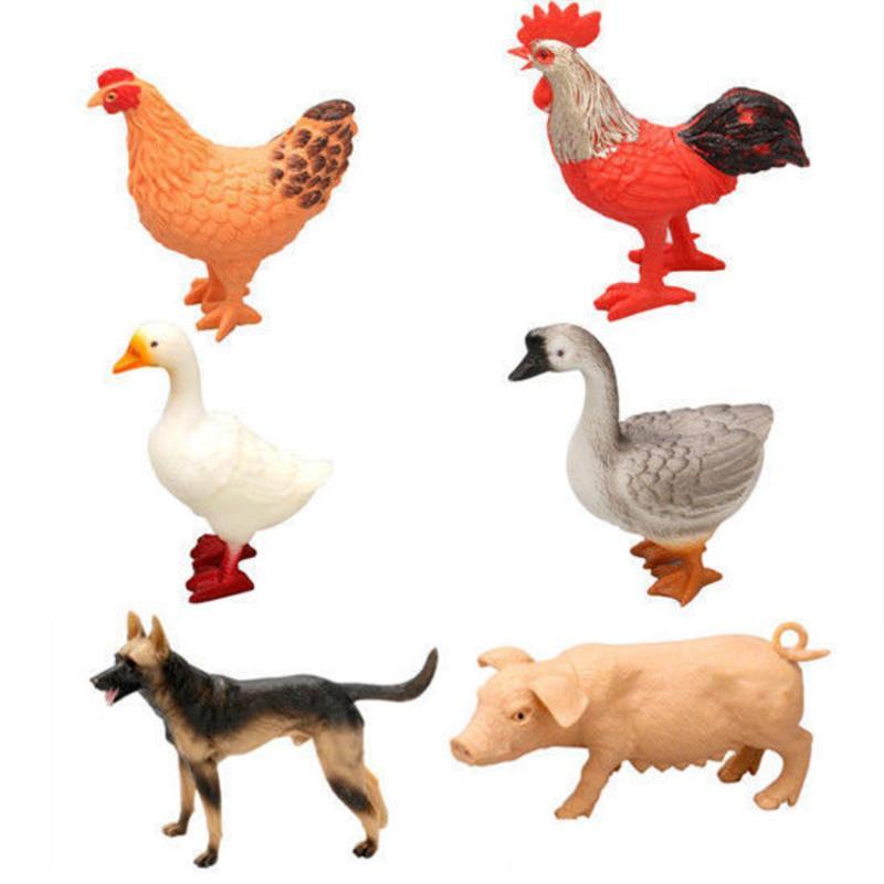 图书>传记>其他>图书其它>大号仿真家禽动物模型玩具摆件鸡鸭鹅狗猪