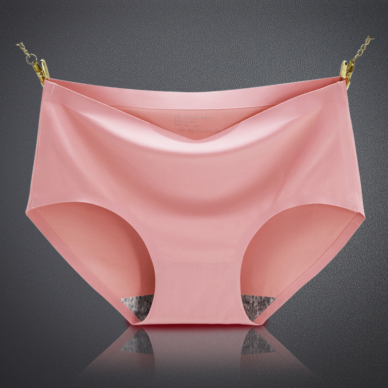 suntek夏季内裤女士冰丝少女生中腰透气超薄款棉裆大码三角短裤头视频