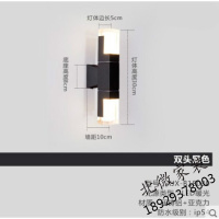 LED防水亚克力简约现代双向单头壁灯户外墙庭院阳台过道别墅灯N