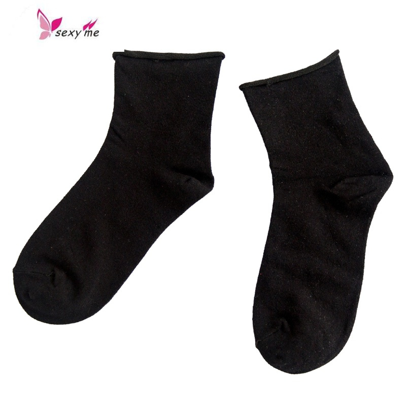 袜子女短袜黑色堆堆袜薄款棉中筒袜ins潮百搭韩国月子袜fishbasket