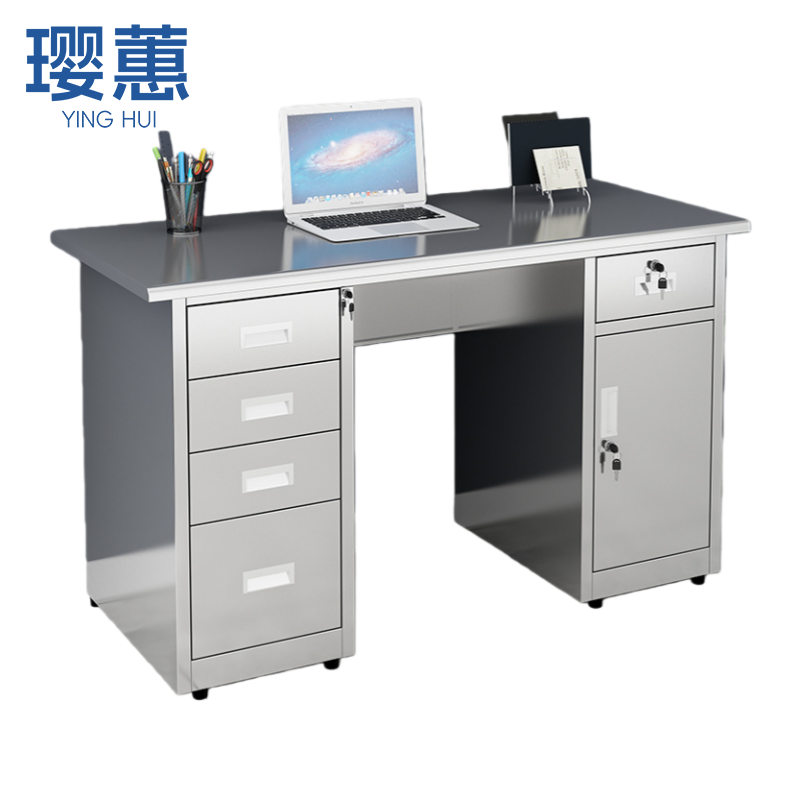 璎蕙 办公桌 不锈钢张高清大图