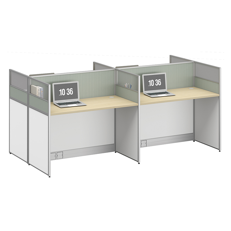 臻远ZYGW-074职员桌办公桌屏风工作卡位 对坐四人位