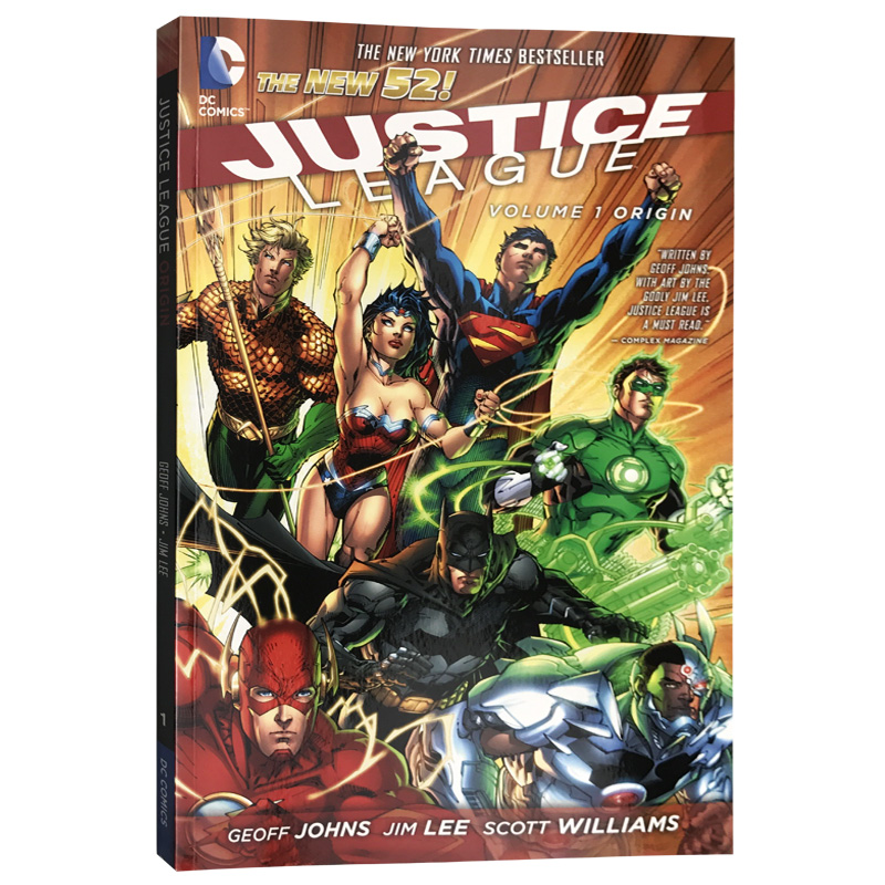 [醉染正版]正义联盟第1卷 起源 英文原版 Justice League Vol. 1 Origin 新52超级英雄漫画高清大图