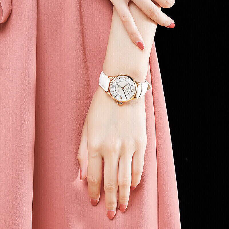 天梭(TISSOT)杜鲁尔系列皮带机械女表T099.207.36.118.00