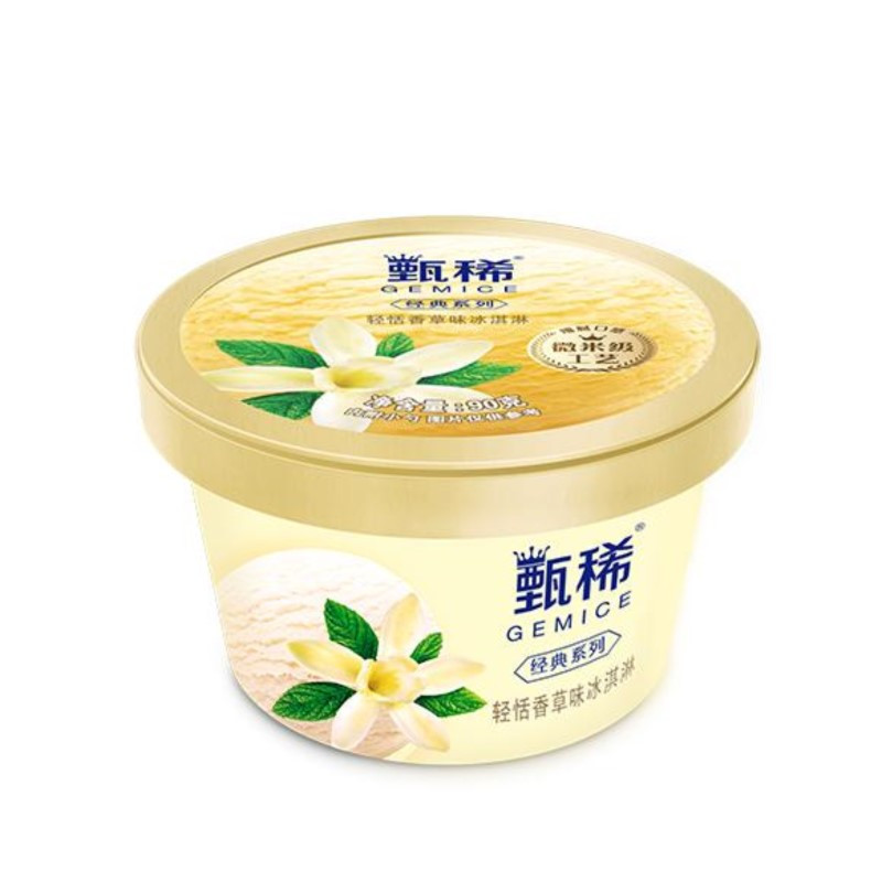 伊利甄稀香草味冰淇淋90g