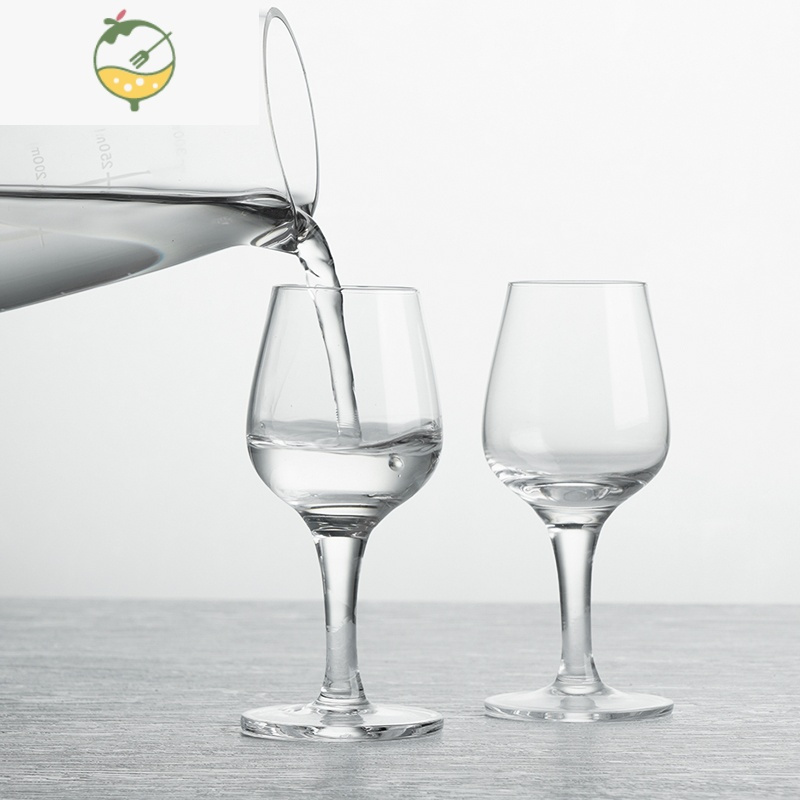 YICHENG国标标准白酒品酒杯水晶玻璃白酒杯 50品鉴杯专业郁金香评酒杯 50ml国标品酒杯六支价[底部带标签]+杯架