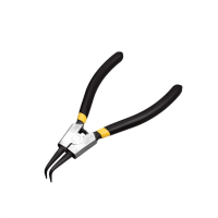 得力(deli) 日式外弯卡簧钳 (黑)13" DL0364