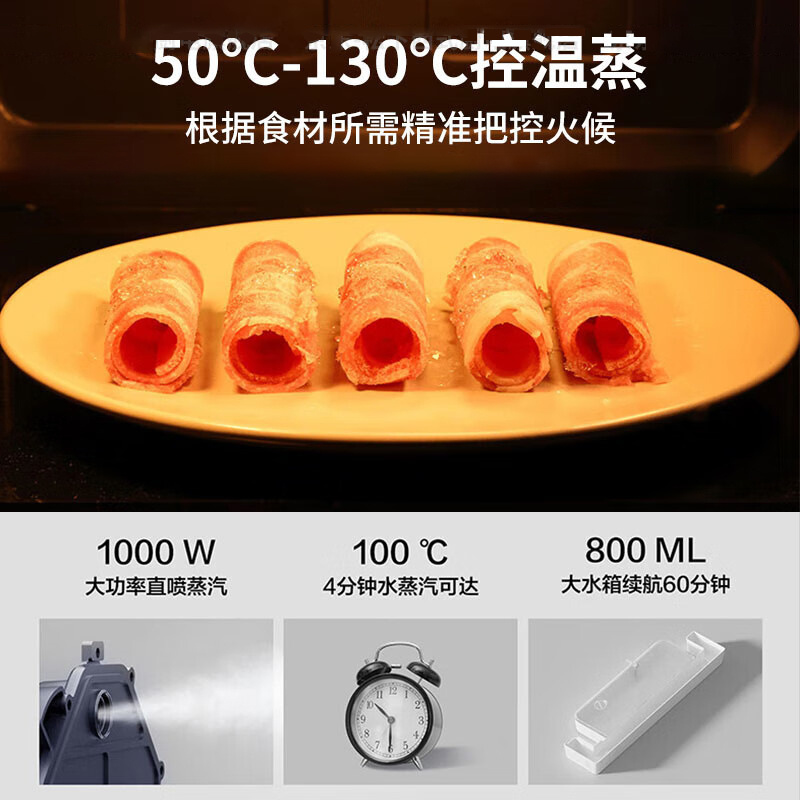 松下(Panasonic)微蒸烤炸一体机四合一台式家用变频微波炉空气炸蒸烤箱NN-DS37PW 白色高清大图