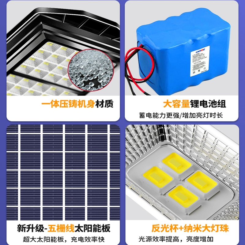 太阳能庭院户外灯照明超亮室内外闪电客人体感应新款路灯天黑自动亮