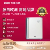 英得尔 DC20B高颜值私属迷你小型冰箱宿舍家用化妆品小冰箱霜白色