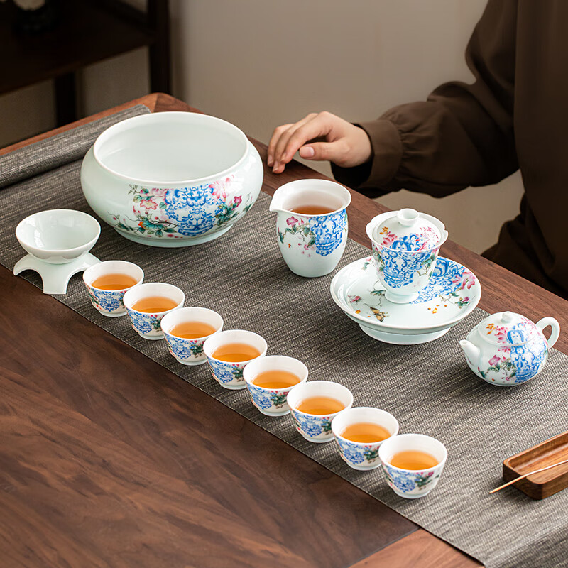 苏氏陶瓷/SUSHI CERAMICS SS013 繁花似锦茶具大套装 (单位:套)