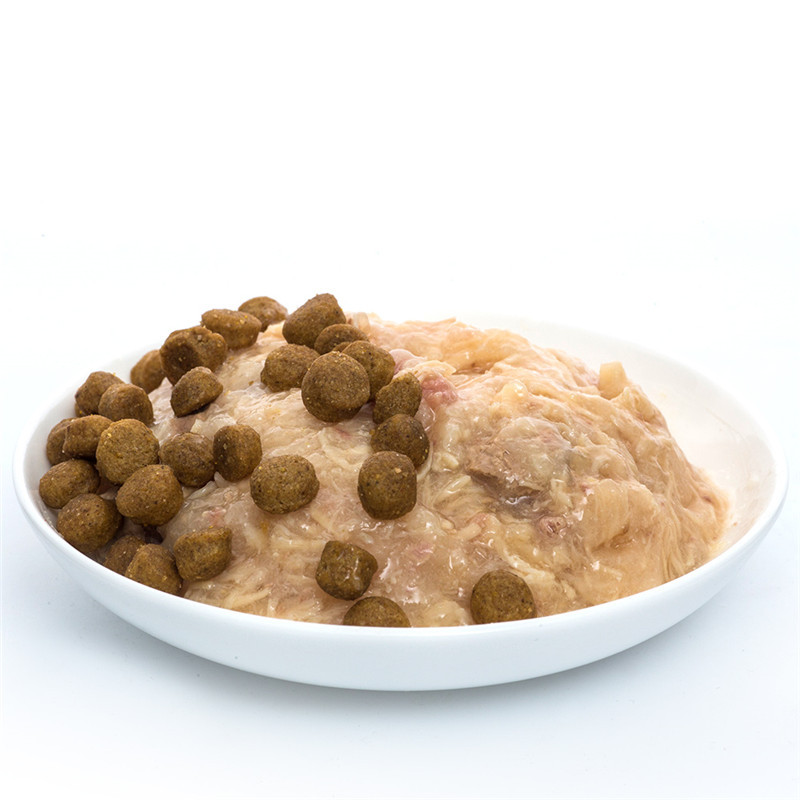 顽皮Wanpy宠物零食幼犬(活力营养)鲜封包鸡肉+牛肉配方80g*10