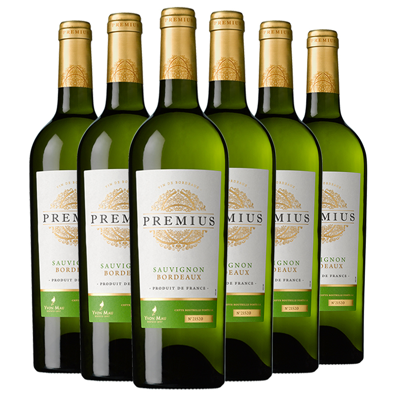 法国原瓶进口 普莱密斯 庄园白葡萄酒 Premius Blanc 整箱装750ml*6