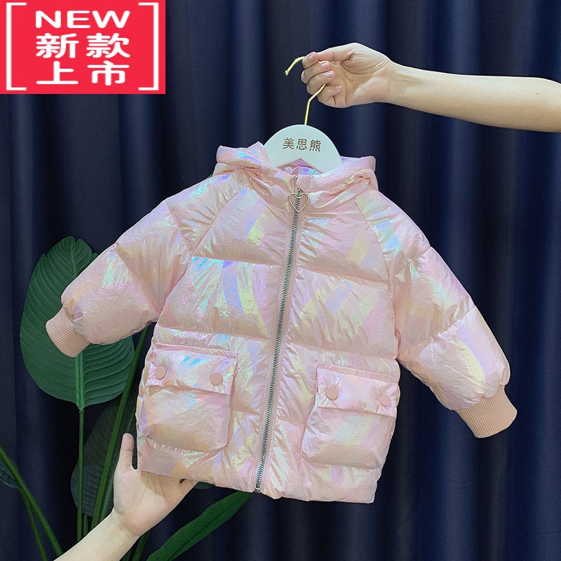 可莉允女童外套秋冬季2022新款秋款加绒加厚婴儿一岁宝宝夹棉秋装薄棉衣棉服