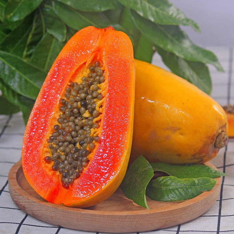 星派果红心牛奶木瓜带箱5斤装热带水果当季树上熟现摘冰糖心甜瓜