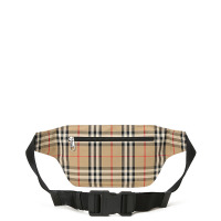 预订 BURBERRY 博柏利 Brummell 经典格纹 徽标嵌花 腰包 斜挎包8027159