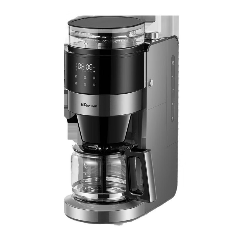 小熊(Bear)全自动咖啡机 美式家用研磨一体机 豆粉两用自动清洁保温咖啡壶 KFJ-H15Y8-S01