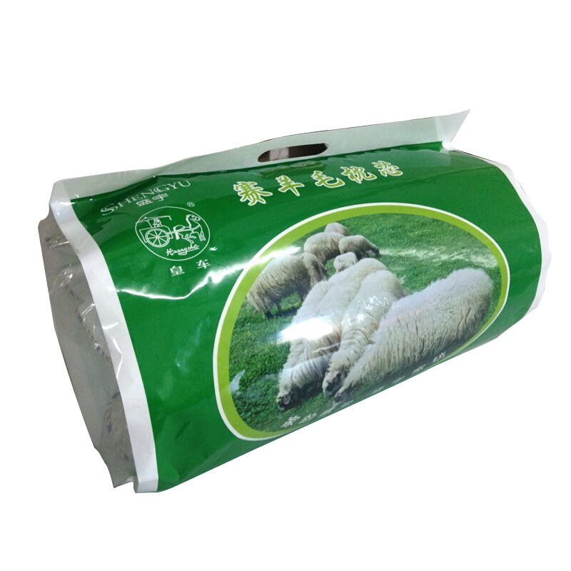恩盛宇家纺全棉枕芯纤维健康全棉赛羊毛单人枕头48*145cm/1500g[加长枕]