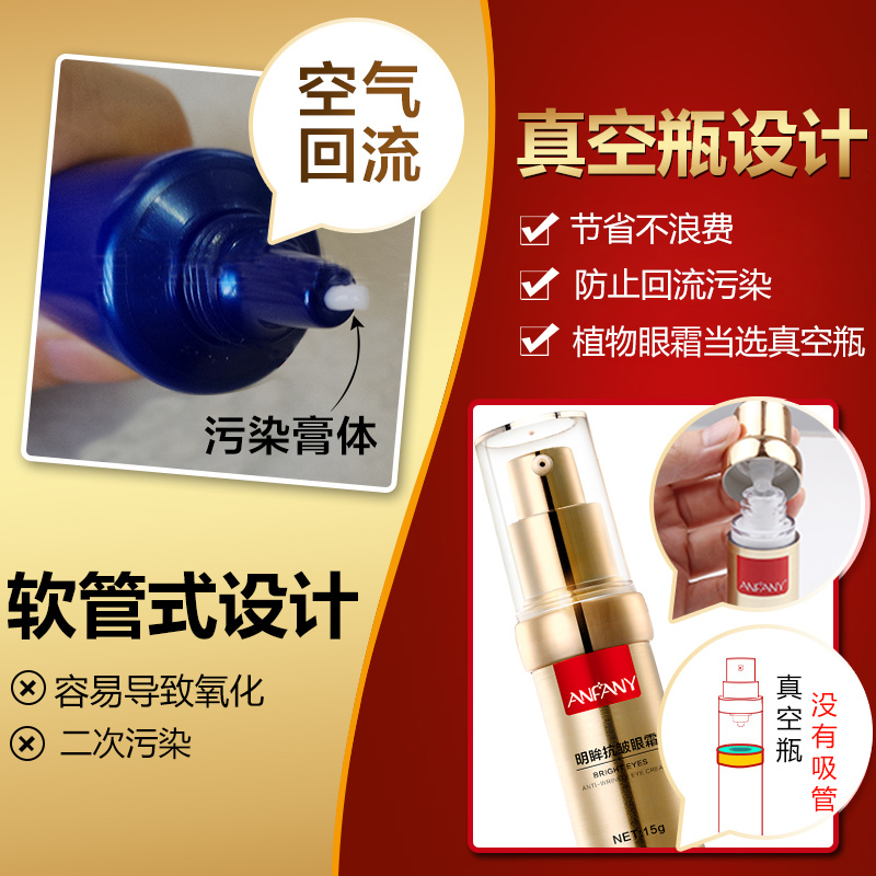 伊芳妮 六胜肽抗皱眼霜 肌透修护眼部精华霜补水紧致去细纹鱼尾纹淡化脂肪粒去黑眼圈眼袋