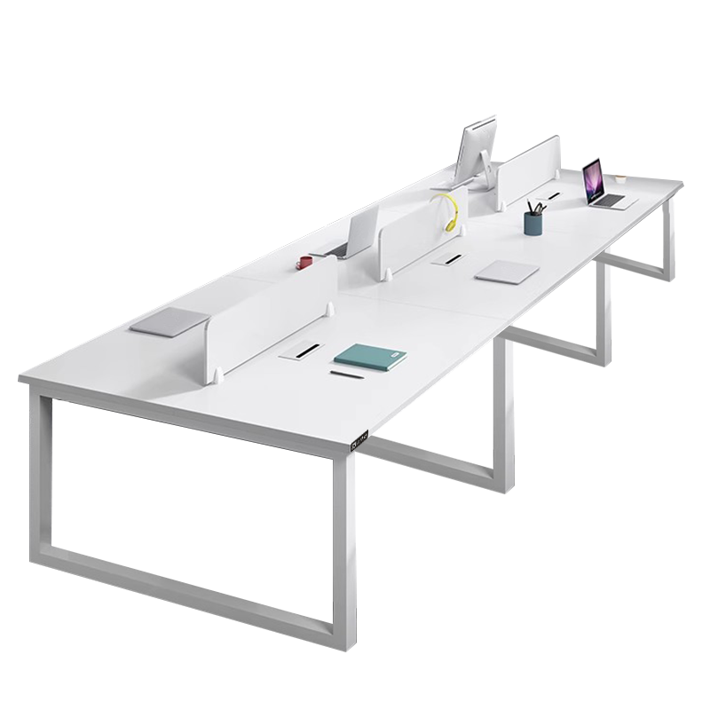 盛铁达 办公桌带线槽 4000*1200*750mm STD-XTBG12 张高清大图