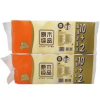 原木纯品无芯卫生纸卷纸 12卷