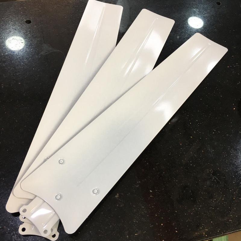 远东吊扇叶片工业吊扇风叶绿白风扇叶子3片铁制叶 铁扇叶叶片配件