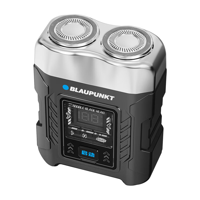 蓝宝(BLAUPUNKT) 剃须刀电动刮胡刀双刀头便携式胡须刀 BP-TXDA4 [常规款]白色礼袋*高清大图
