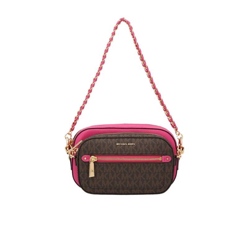 迈克·科尔斯(MICHAEL KORS)女款皮革单肩包饰徽标链条肩带时尚百