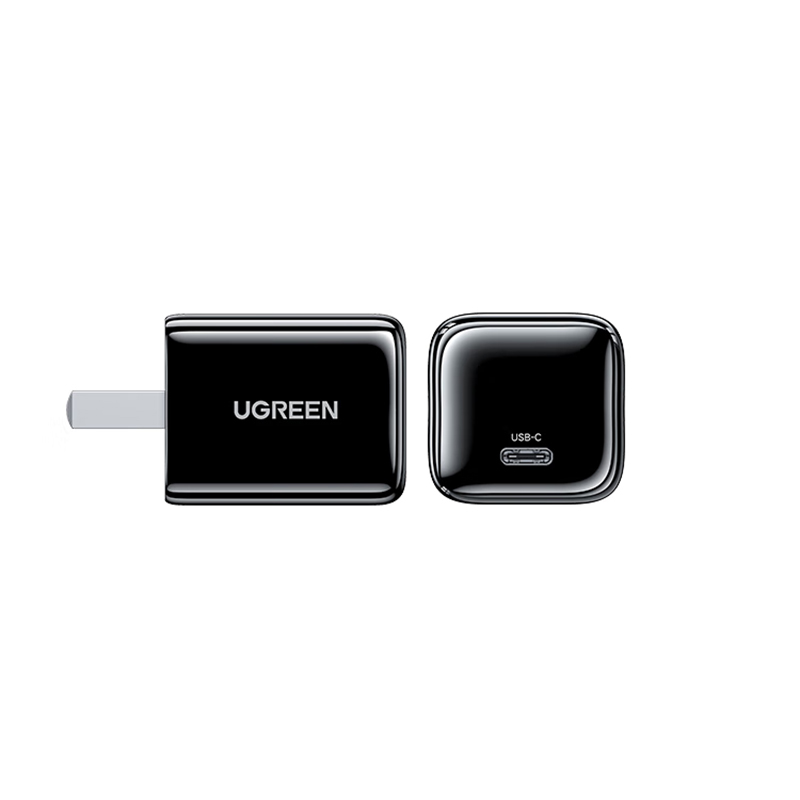绿联(UGREEN)30W氮化镓苹果充电器适用iPhone16/15ProMax/Plus充电头Type-C快充黑