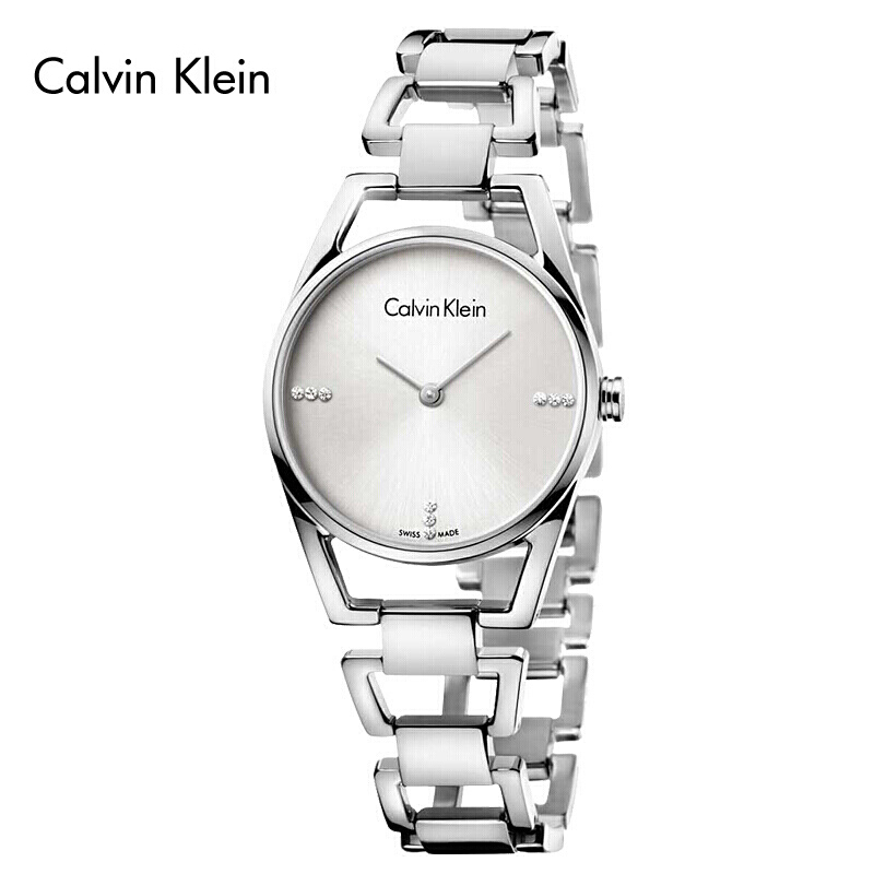 卡尔文·克莱恩(Calvin Klein)ck手表 DAINTY系列 镂空表带 石英女士手表K7L2314T