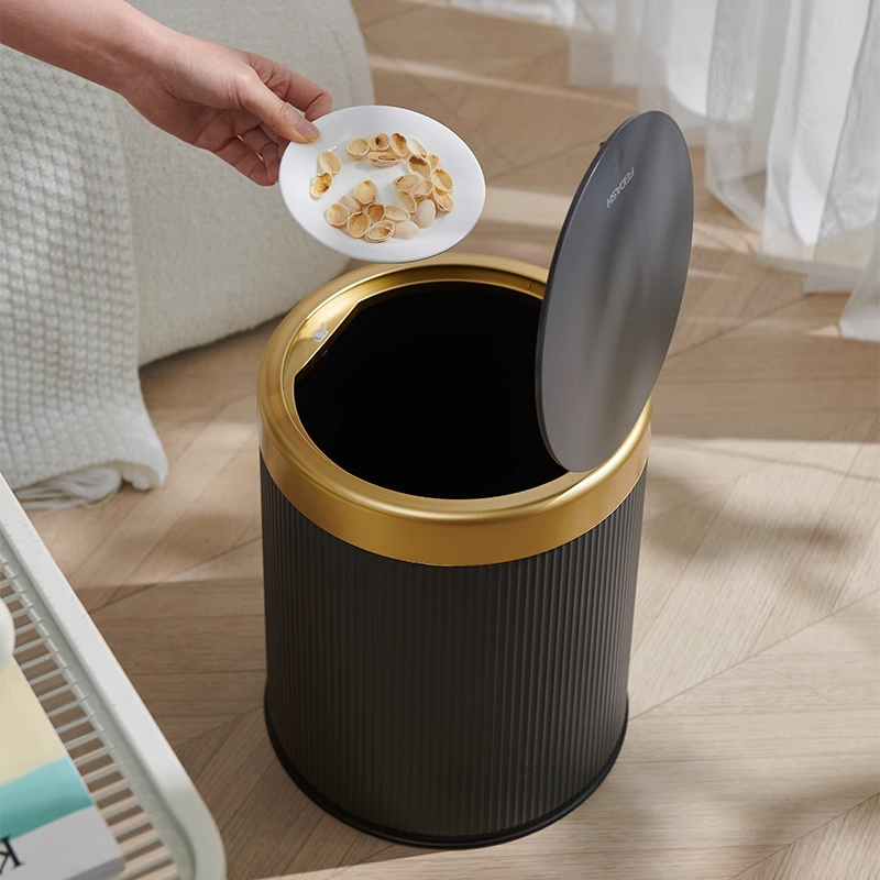 中屹得 按压客厅厨房厕所卫生间家用垃圾桶 个高清大图