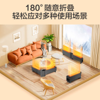 格力(GREE)取暖器移动地暖电暖气片干衣电暖器浴室防烫 防水踢脚线 1.5加长折叠升级语音款