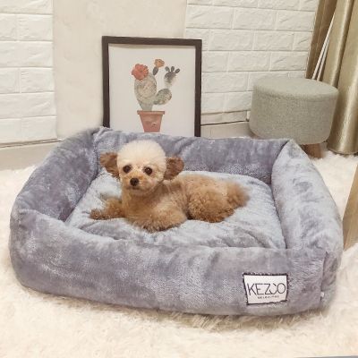 深度睡眠网红猫猫比熊狗窝宠物窝猫窝冬季保暖中型犬小型犬泰迪窝 北欧灰-长毛北极绒更保暖 中号-12斤内狗狗适用