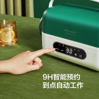 苏宁宜品X生活元素野餐盒手提式1.2L双层饭盒上班族便当盒可加热密封保温餐盒野餐盒耳机饭盒 F77