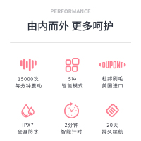 贝贝康(BBKON)电动牙刷D-01-2 绿色 五档模式 声波震动 全身水洗 持久续航 15000转/分钟 高速震动