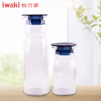 【百年品牌，精致生活，高端耐热玻璃水壶】TC28872B1C 怡万家iwaki耐热玻璃 臻品超轻冷水壶二件套玛瑙蓝