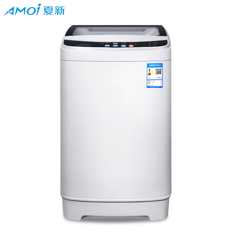 夏新(AMOI) XQB90-818透明黑 9kg 全自动小型波轮大容量洗衣机